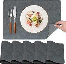 Hopelit 6er Set Platzsets Abwaschbar aus