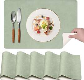 Hopelit 6er Set Platzsets Abwaschbar aus