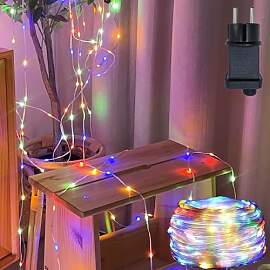 Hopelit Lichterkette Außen 40m 400LEDs Bunt, 8