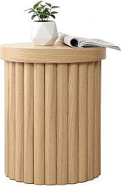 Hopmetopia Beistelltisch Holz, Kleiner Runder