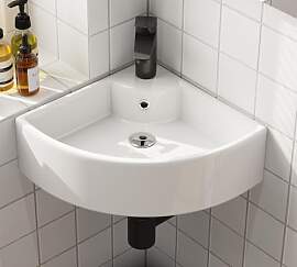 HOROW Klein Waschbecken Ecke Dünner Rand, Kleine