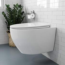 HOROW Wand WC Keramik Hänge WC Set Toiletten mit