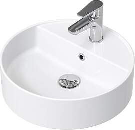 HOROW Waschbecken Rund 42 cm Waschschale Klein