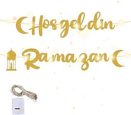 Hosgeldin Ramazan Ramadan Girlande, Eid Mubarak