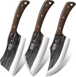 HOSHANHO Metzgermesser Set, 3-teiliges Serbisches