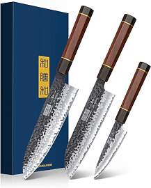 HOSHNAHO 3-Teiliges Messerset, Ultra Scharfes
