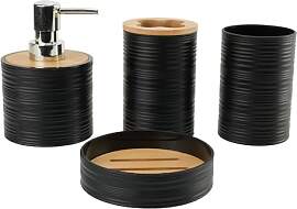 Hosoncovy 4-teiliges Badezimmer-Behälter-Set,