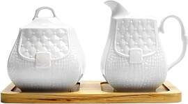 HOSPAOP Milch und Zucker Set mit Deckel und