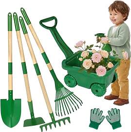 Hot Bee Schubkarre für Kinder 7-teiliges