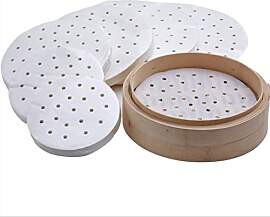 Hothotgirl 250 Stück Dim Sum Papier als Unterlage 