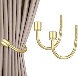 HOTOZON Gold Vorhang Raffhalter 2 Stück,