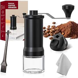 HOTUT Manuelle Kaffeemühle, Handkaffeemühle mit