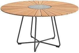 HOUE Circle Gartentisch Ø150cm Aluminium/Bambus