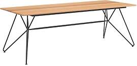 HOUE Sketch Gartentisch 220x89cm Stahl/Bambus