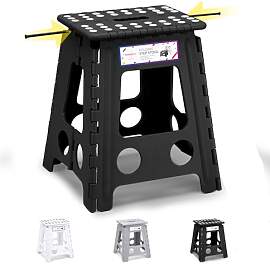 HOUSE DAY 40cm Tritthocker Klappbar - Schwarz