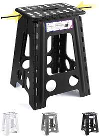 HOUSE DAY 43cm Tritthocker Klappbar - Schwarz