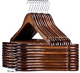 HOUSE DAY Holz Kleiderbügel Set 20 Stück,