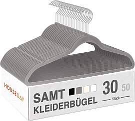 HOUSE DAY Kleiderbügel Samt 30er Set,