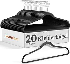 HOUSE DAY Schwarz Kleiderbügel Kunststoff 20er