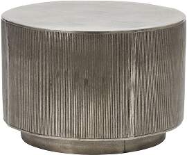 House Doctor Couchtisch aus Aluminium, silber,