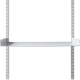 House Doctor Schreibtisch aus grauem Stahl,