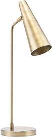 House Doctor Tischlampe aus Messing, goldfarben,
