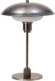 House Doctor Tischlampe aus Metall braun, G9, 1