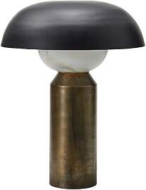 House Doctor Tischlampe in goldfarbenem Metall,