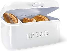 HOUSLUX Brotkasten Großer Metall-Brotkasten mit