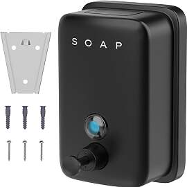 Hovea - Seifenspender Wandbefestigung Schwarz