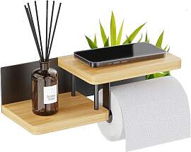 Hovea - Toilettenpapierhalter mit 2 Ablagen -