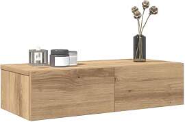 Hovothy Schweberegal Wandregal Mit 2 Schubladen,