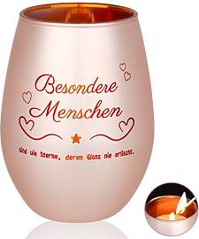 HOWAB Windlicht Glas Geschenke für Frauen: