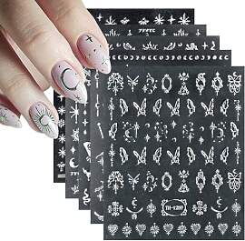 Hoxfly Nagelsticker, 9 Stück Nagelaufkleber