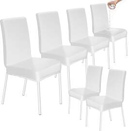 HOZKUY Kratzfeste Stuhlhussen 6er Set, Elastische