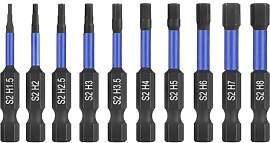 HPHOPE Schlag Sechskantschlüssel Bohrer Set 10