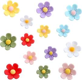 Hpmjz 14 Stück 3D Blumen Süß