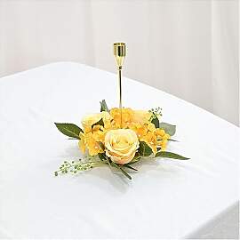 Hrlace Kerzenringe Blumen Kerzenkranz Künstliche