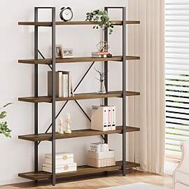 HSH Industrielles Bücherregal aus Holz und