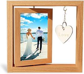 HSYTEK 10x15cm Herz Bilderrahmen, Bilderrahmen