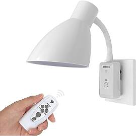 HTRUIYATY LED Steckdosenlampe E27 Steckbare