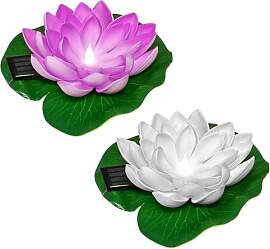 HuaMuDM Schwimmende Blumen,2 Stück Schwimmende