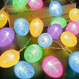 Huayifa Ostern Lichterketten, ostereier ，mit 2m
