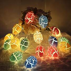Huayifa Ostern Lichterketten, ostereier,mit 2m