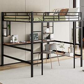 Huayz Hochbett Metall 140x200 cm, für Kinder,