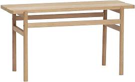 Hubsch Bank in hellem Eichenfurnier, beige, 1