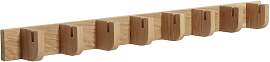 Hubsch Garderobe aus Eichenholz beige, 8 Haken,