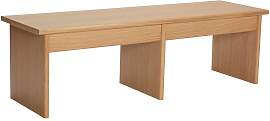 Hubsch Konsole in hellem Holz, beige, gerade,