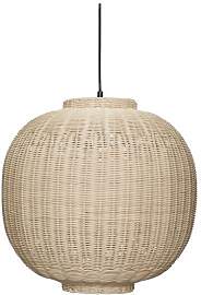 Hubsch Pendelleuchte aus Bambus beige, rund, E27 - 