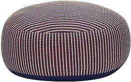 Hubsch Pouf aus Baumwolle mehrfarbig, rund,